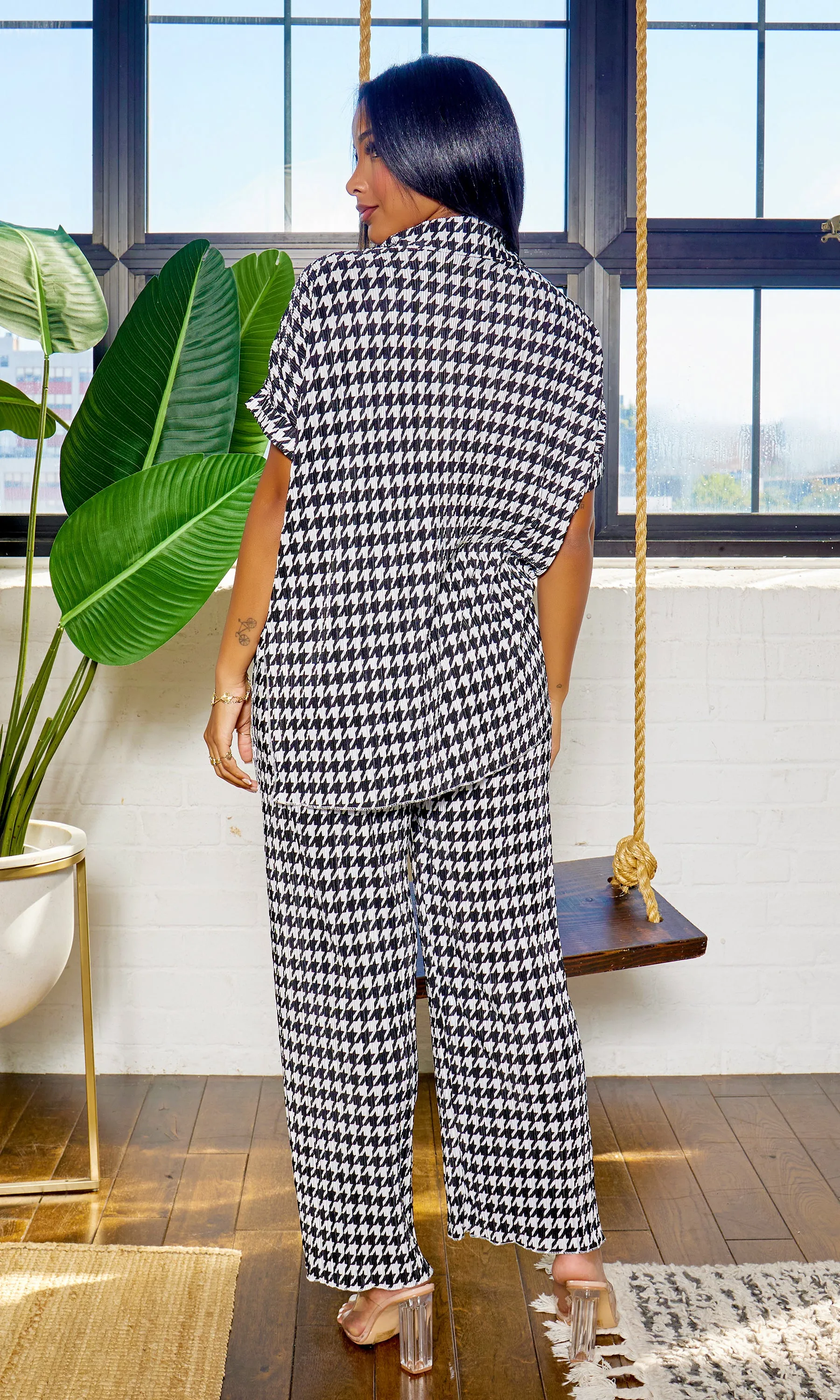 Houndstooth 3 Piece  Pant Set FINAL SALE