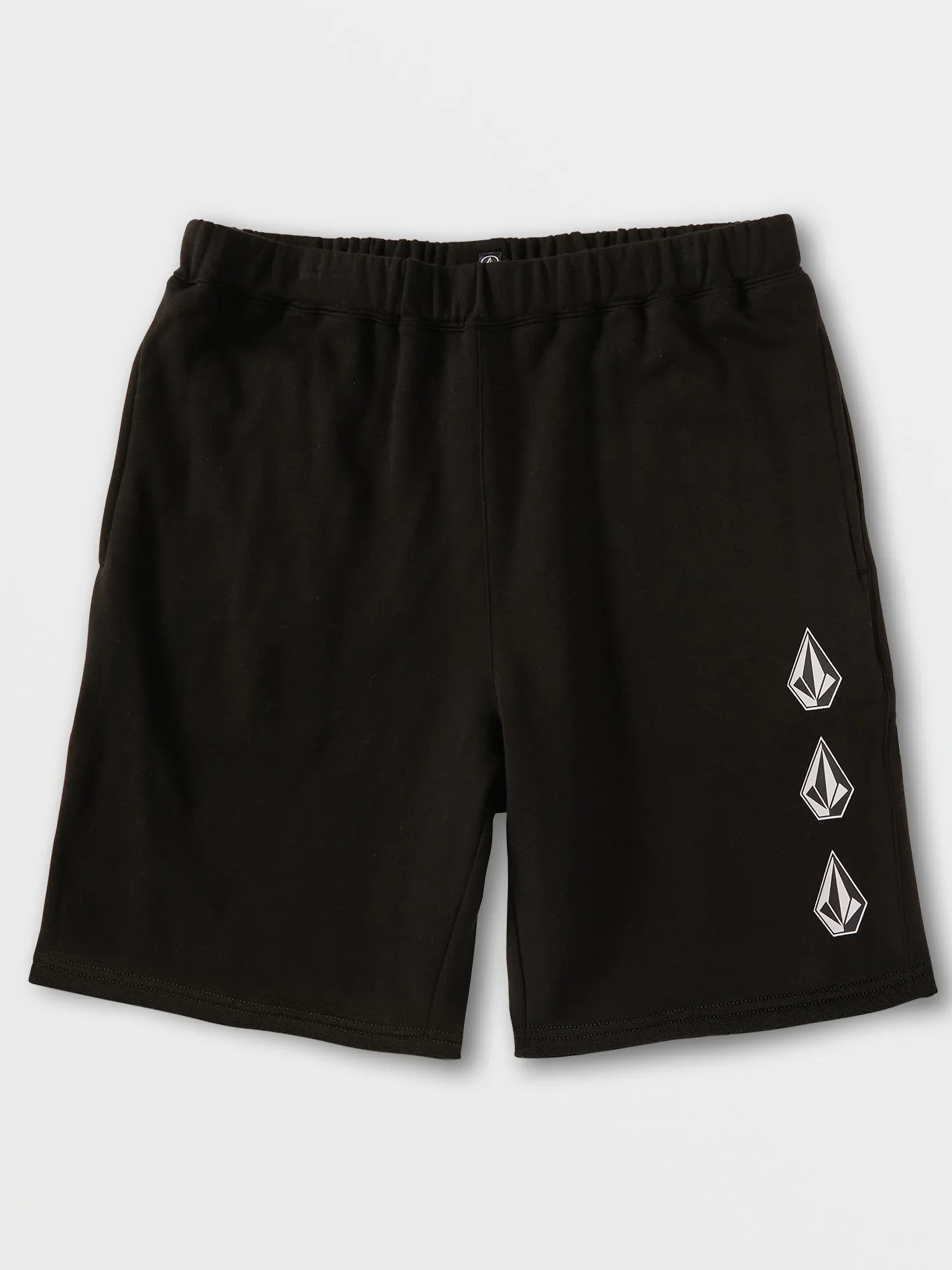 Iconic Stone Fleece Shorts - Black