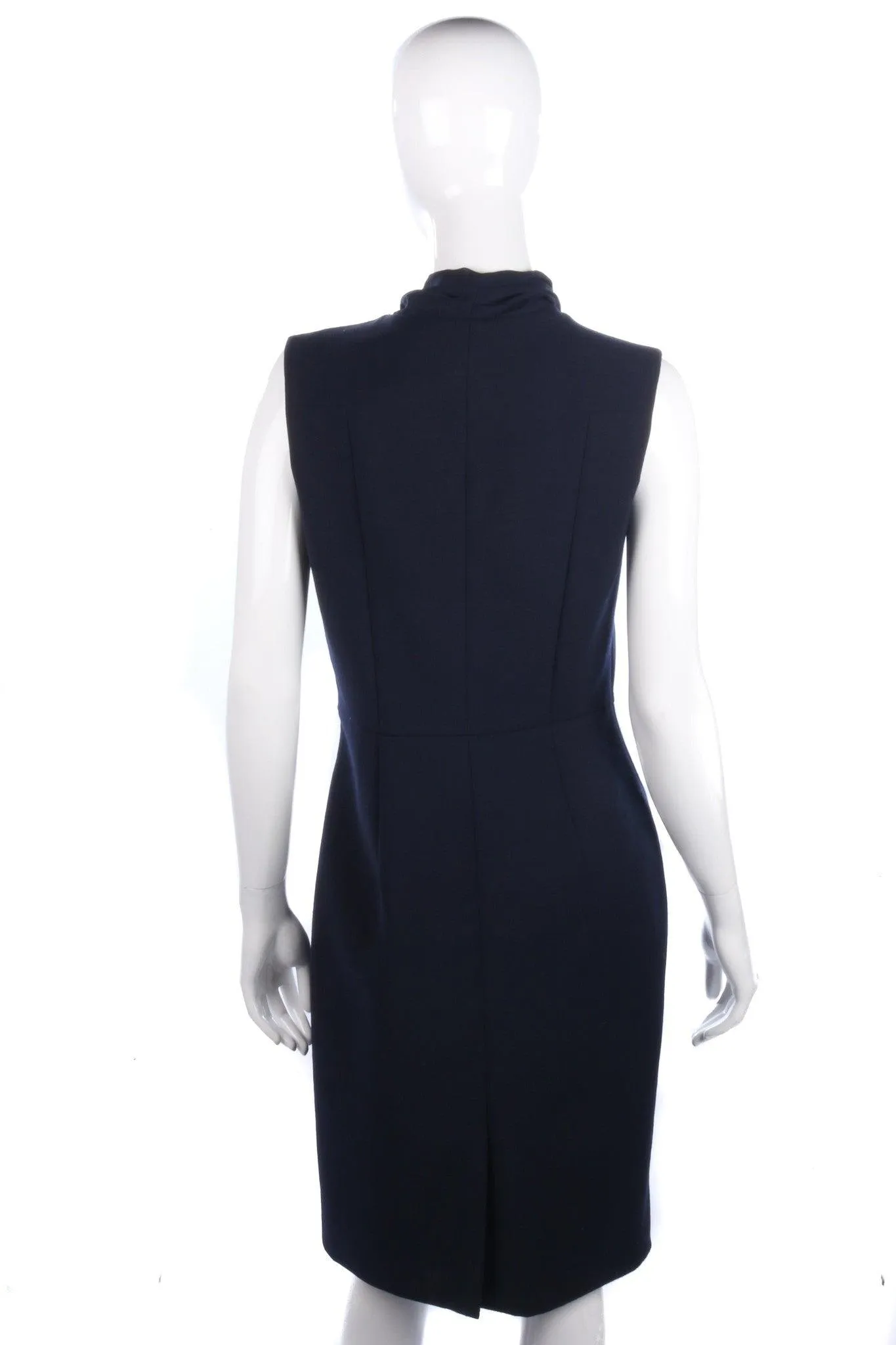 Jigsaw Knee Length Dress Navy Blue UK 12