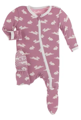 KicKee Pants Pegasus Bunny Footie with Zipper