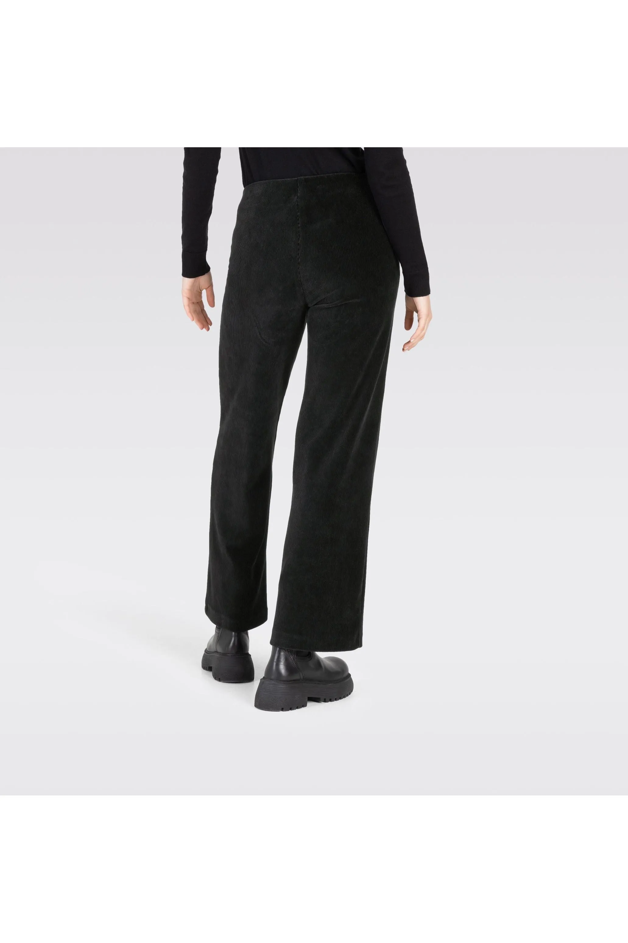 Mac Jeans Anna Wide Cozy Corduroy Jersey 2215-00-0104 | 090 Black