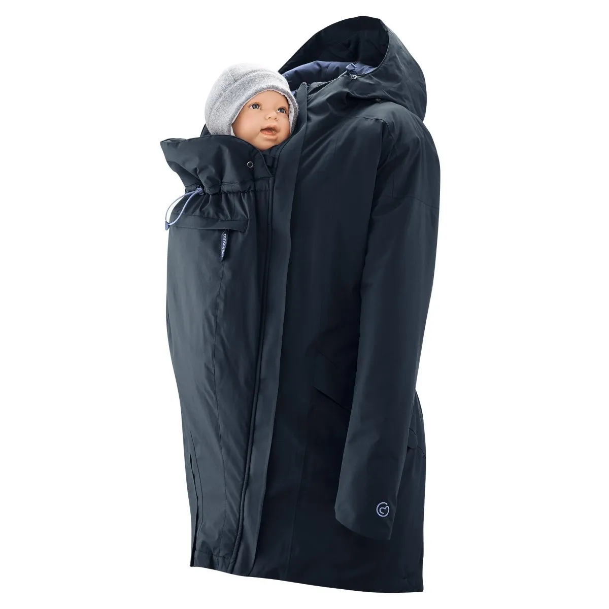 Mamalila WinterWander Babywearing Parka Navy blue