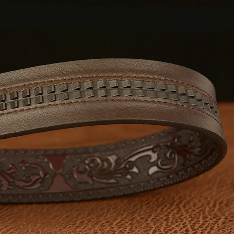 Men's Vintage Hollow Eagle Buckle Leather Belt