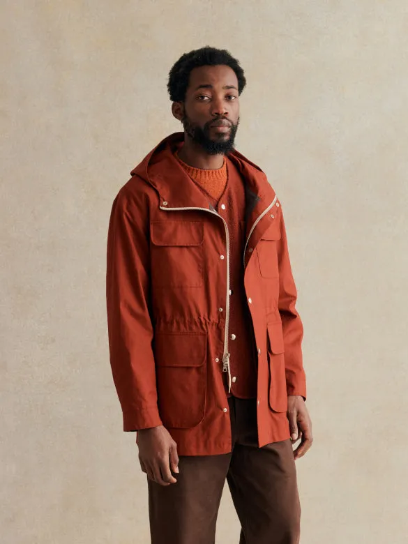 Mountain Parka Work Cotton Canvas - Brick Red