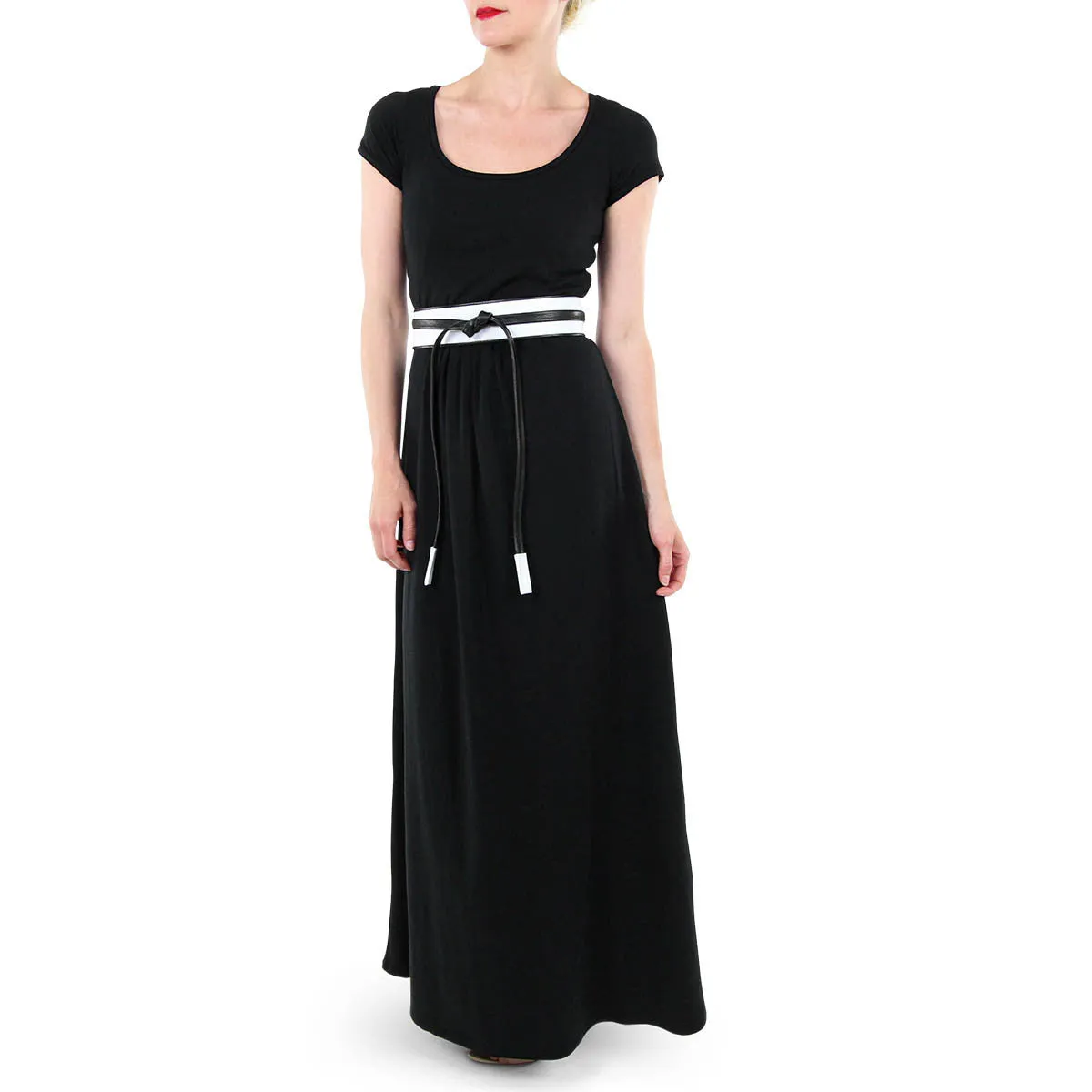 Must Have U-Neck Maxi Dress in Black