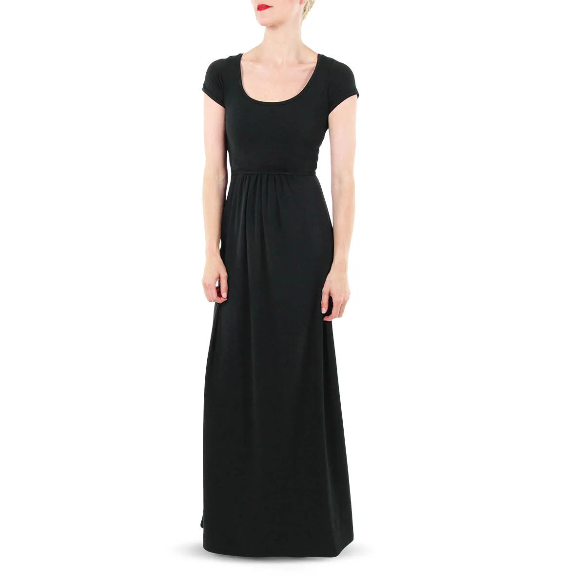 Must Have U-Neck Maxi Dress in Black