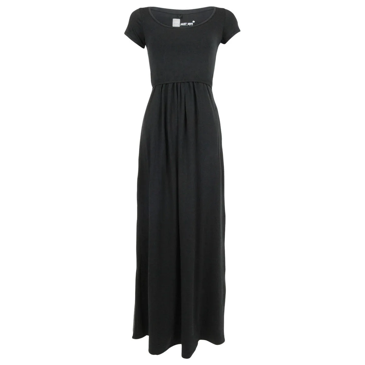 Must Have U-Neck Maxi Dress in Black