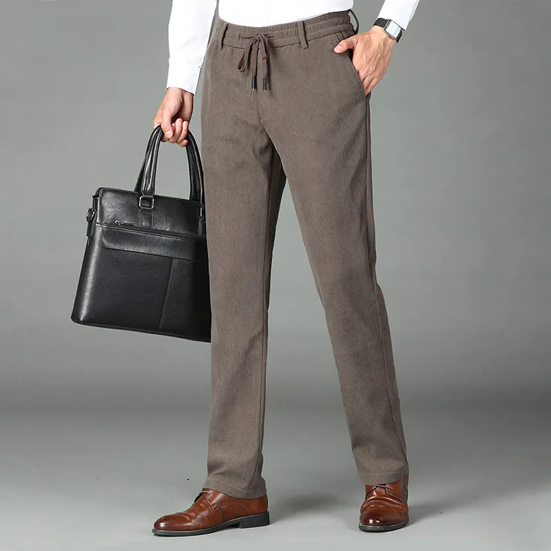 Nice Gift! Men's Thickened Elastic Waist Corduroy Pants