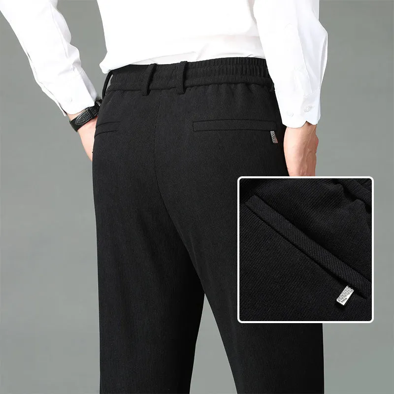 Nice Gift! Men's Thickened Elastic Waist Corduroy Pants