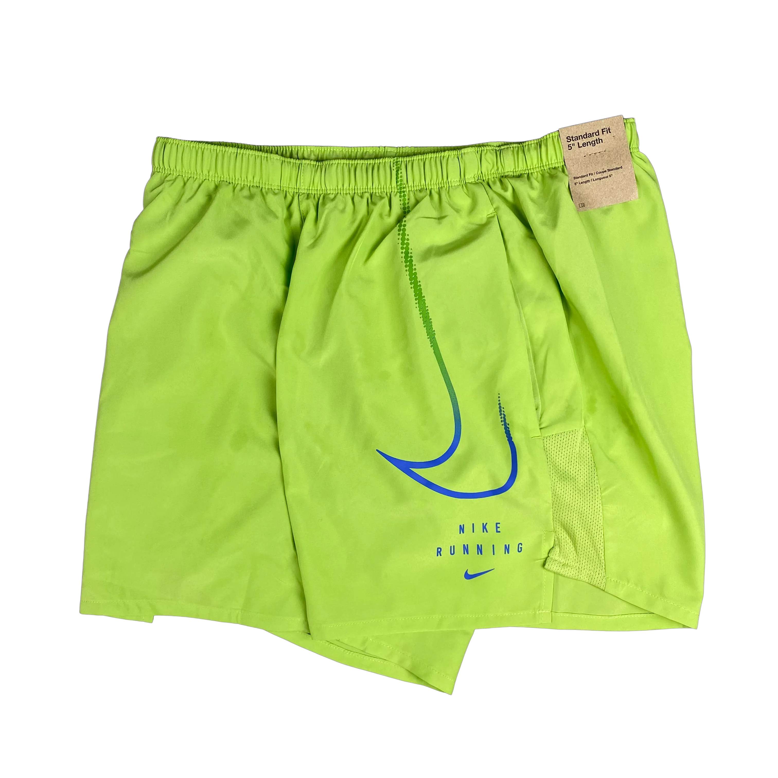 Nike Run Division Challenger Shorts 5" - Green Apple