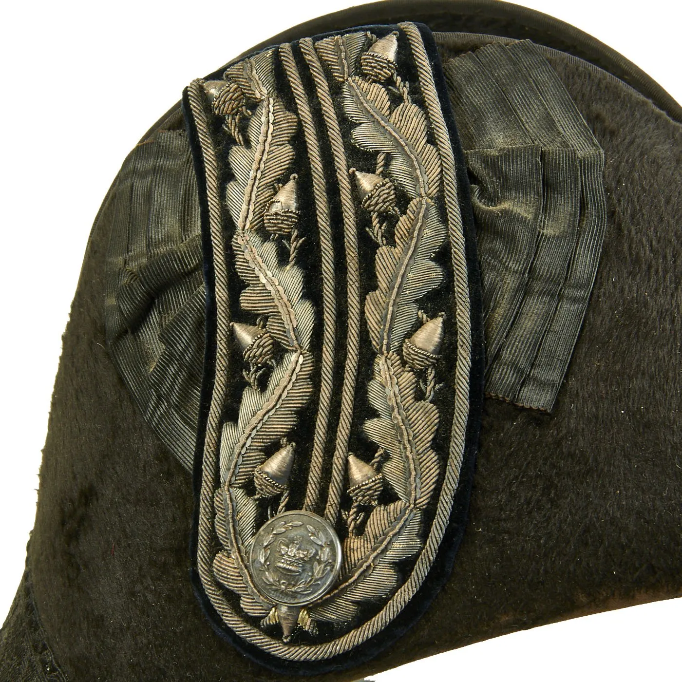 Original British Victorian Officer Bicorn Fore-and-Aft Hat - Circa 1890