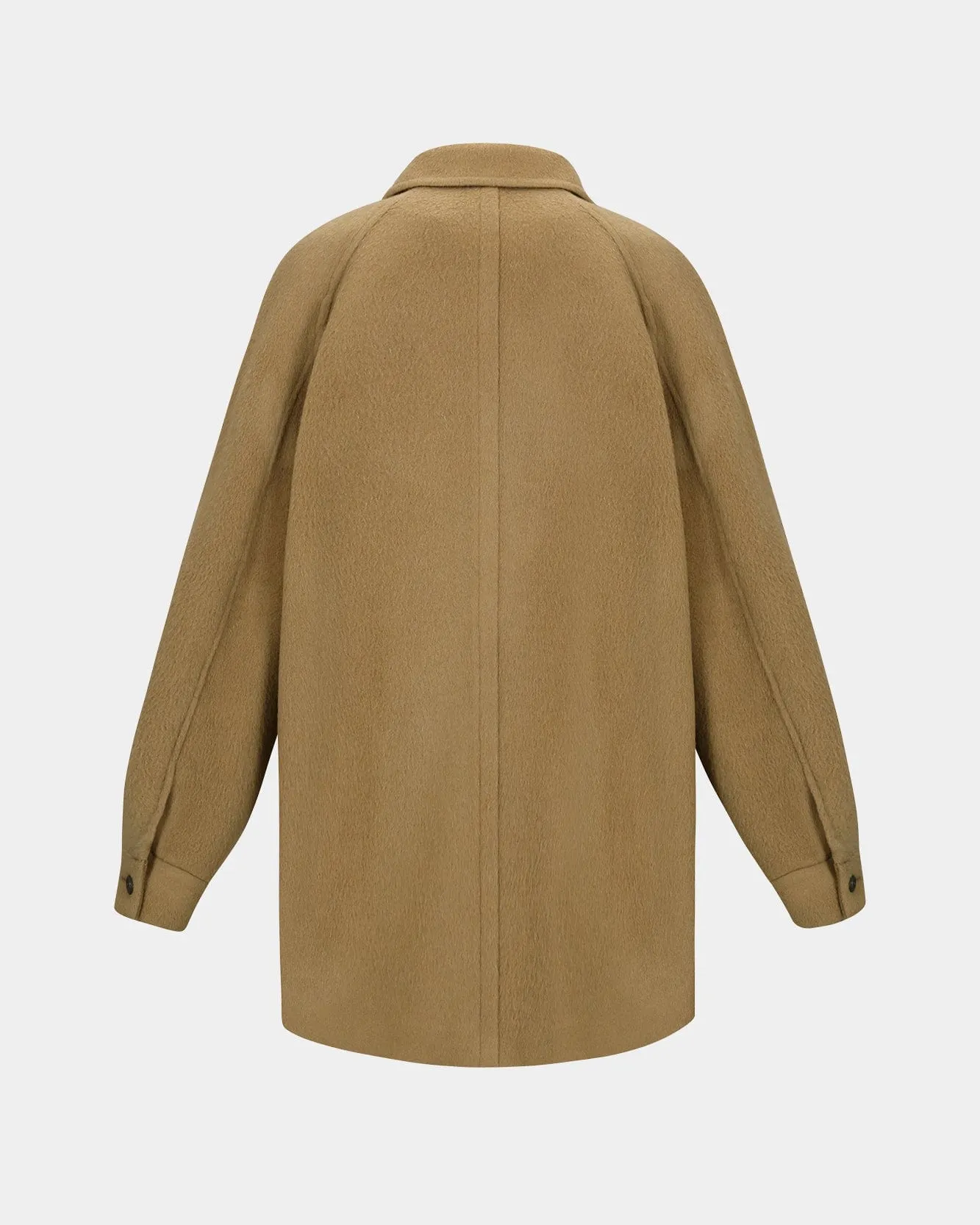 OVERSIZED PEA COAT awa659w(CAMEL)