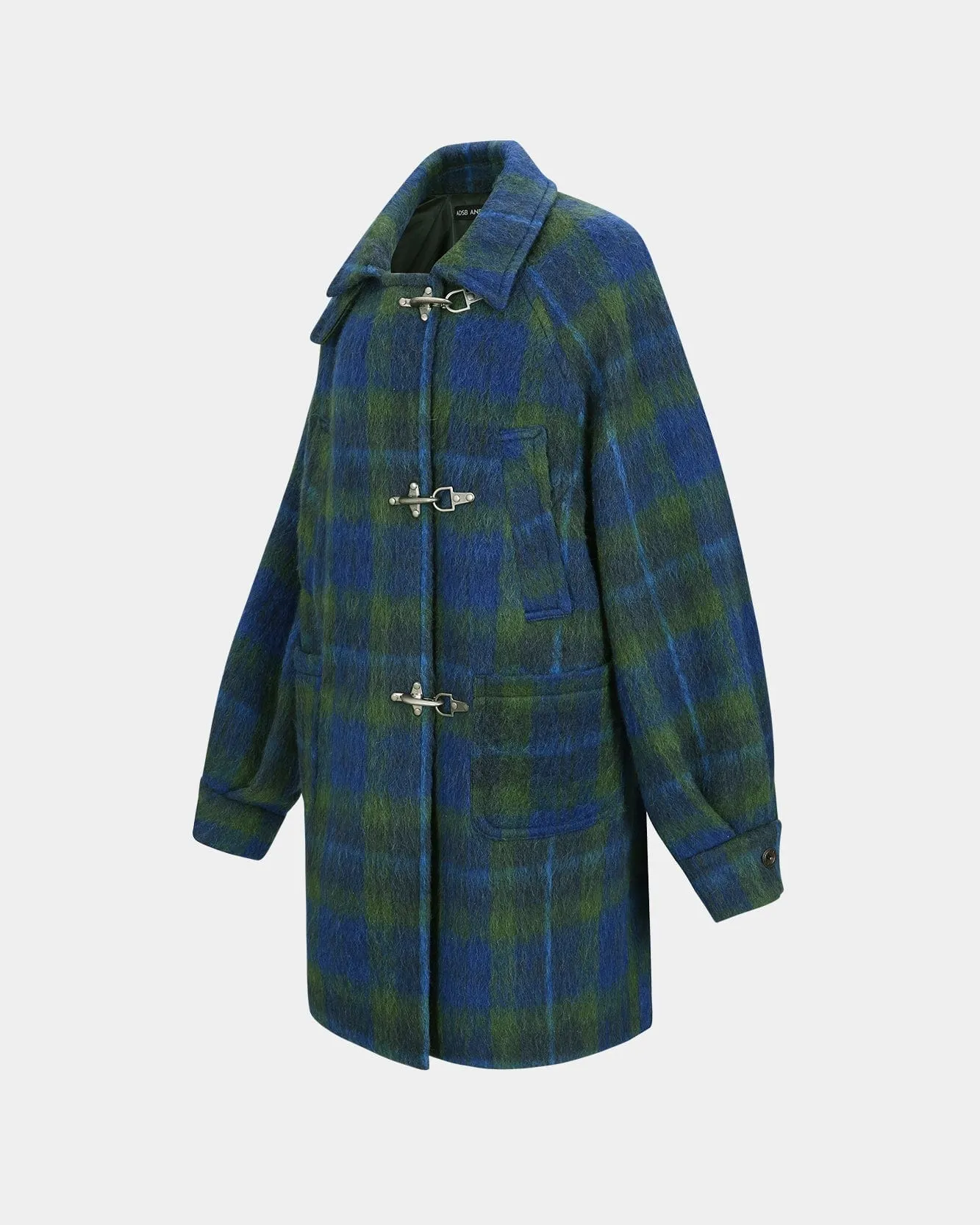 OVERSIZED PEA COAT awa660w(BLUE)