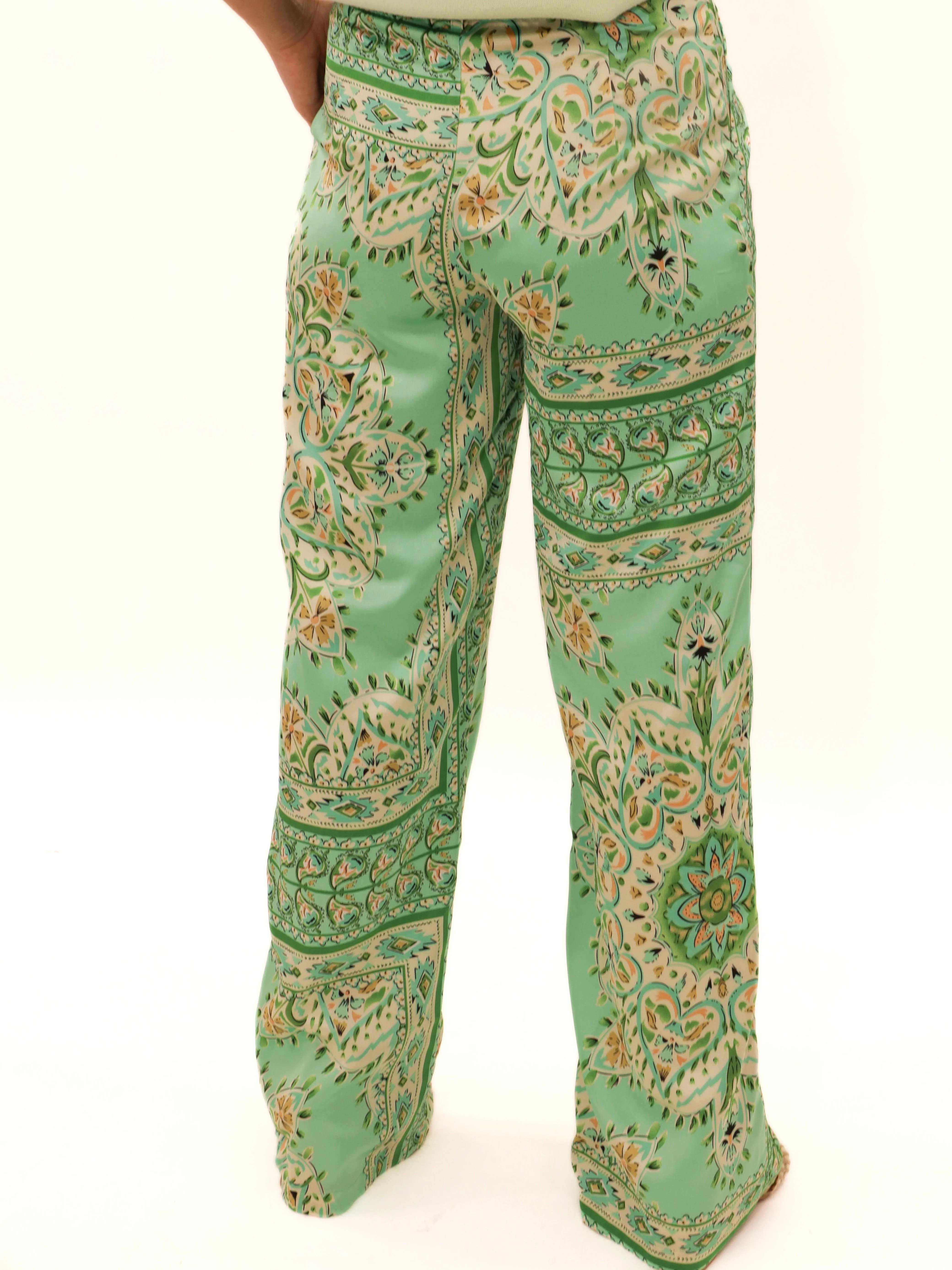 Paisley In It Satin Pant