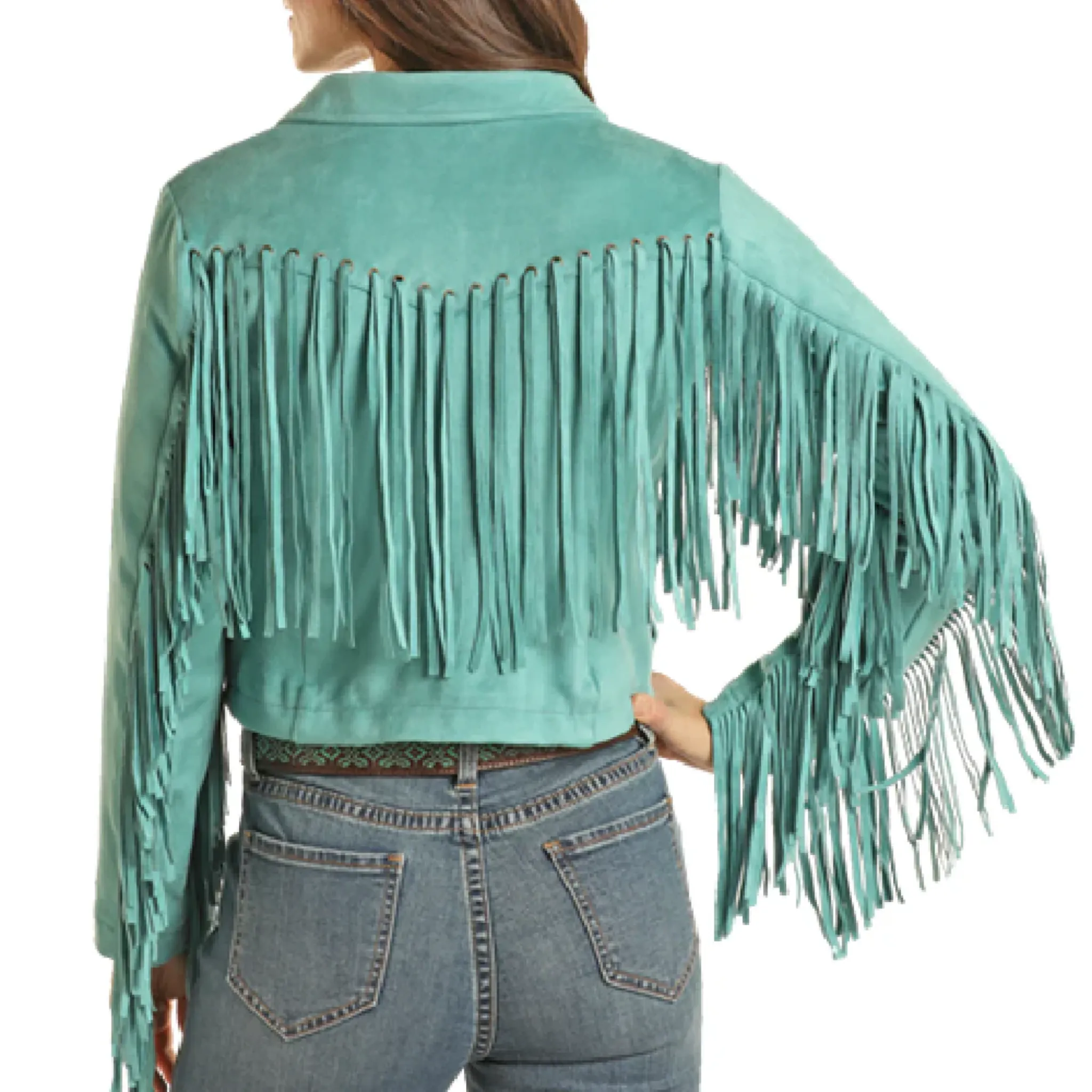 PANHANDLE WOMEN'S MICRO SUEDE FRINGE JACKET - DW92C02001