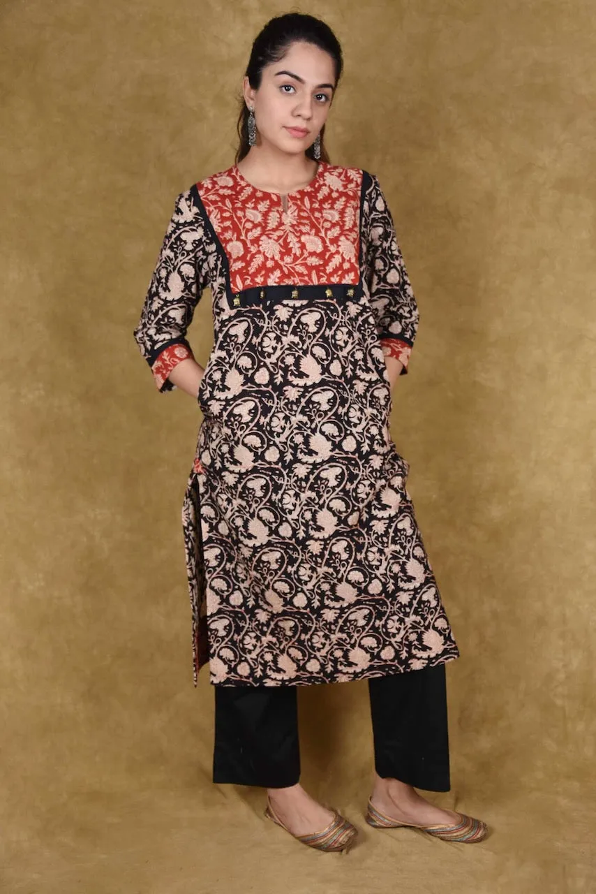 Print Play Hand Block Print Cotton kurti