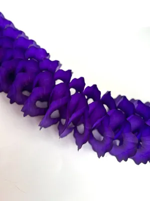 Purple Classic vintage Paper Garlands - set of 3 -  142 " /  360cm - reusable