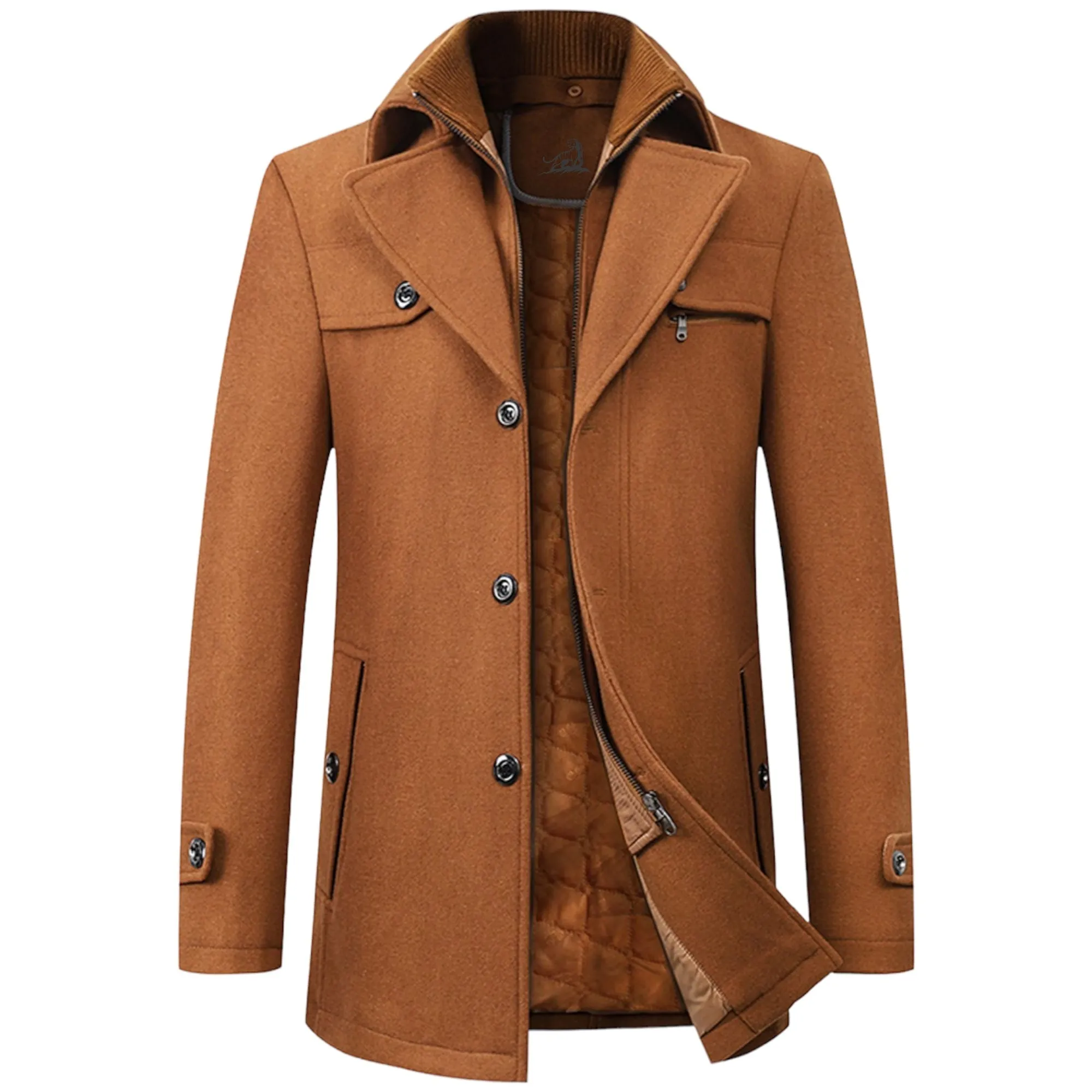 Regal Shield™ Men’s Wool Overcoat