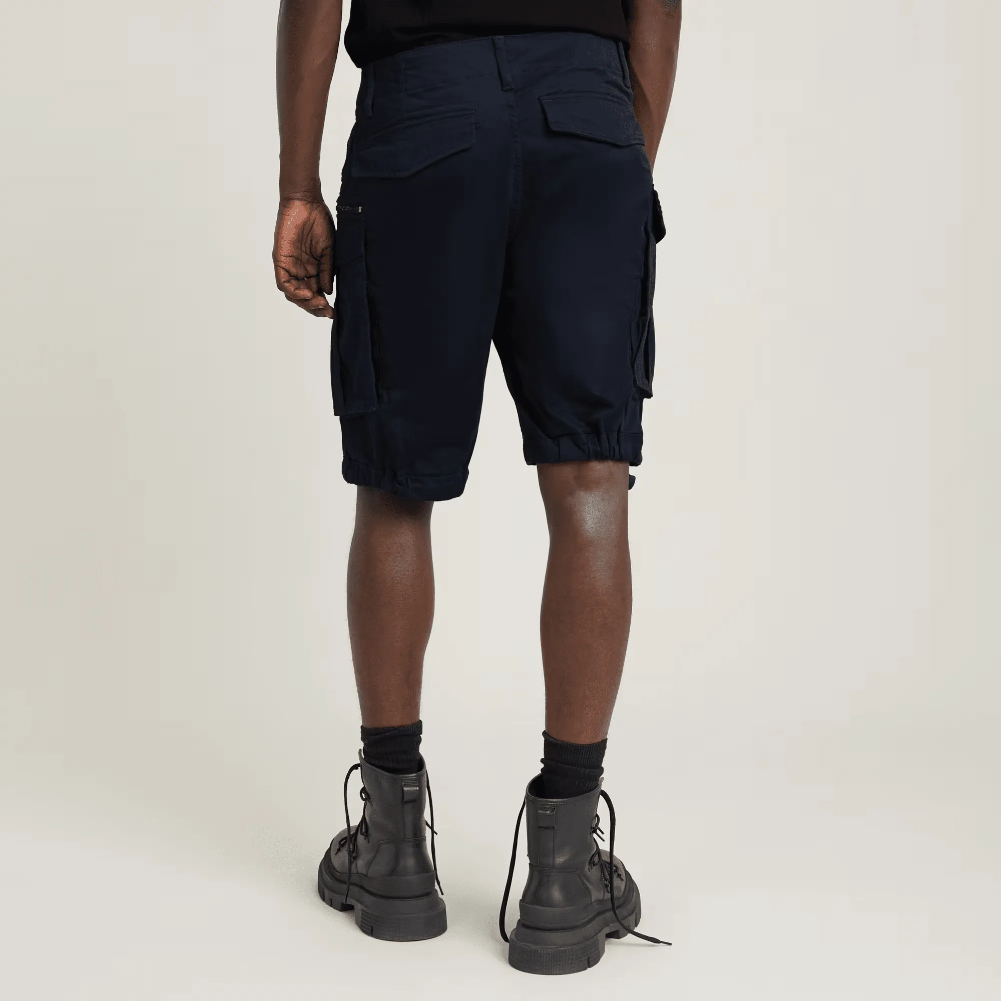 Rovic Zip Relaxed Shorts in Salute