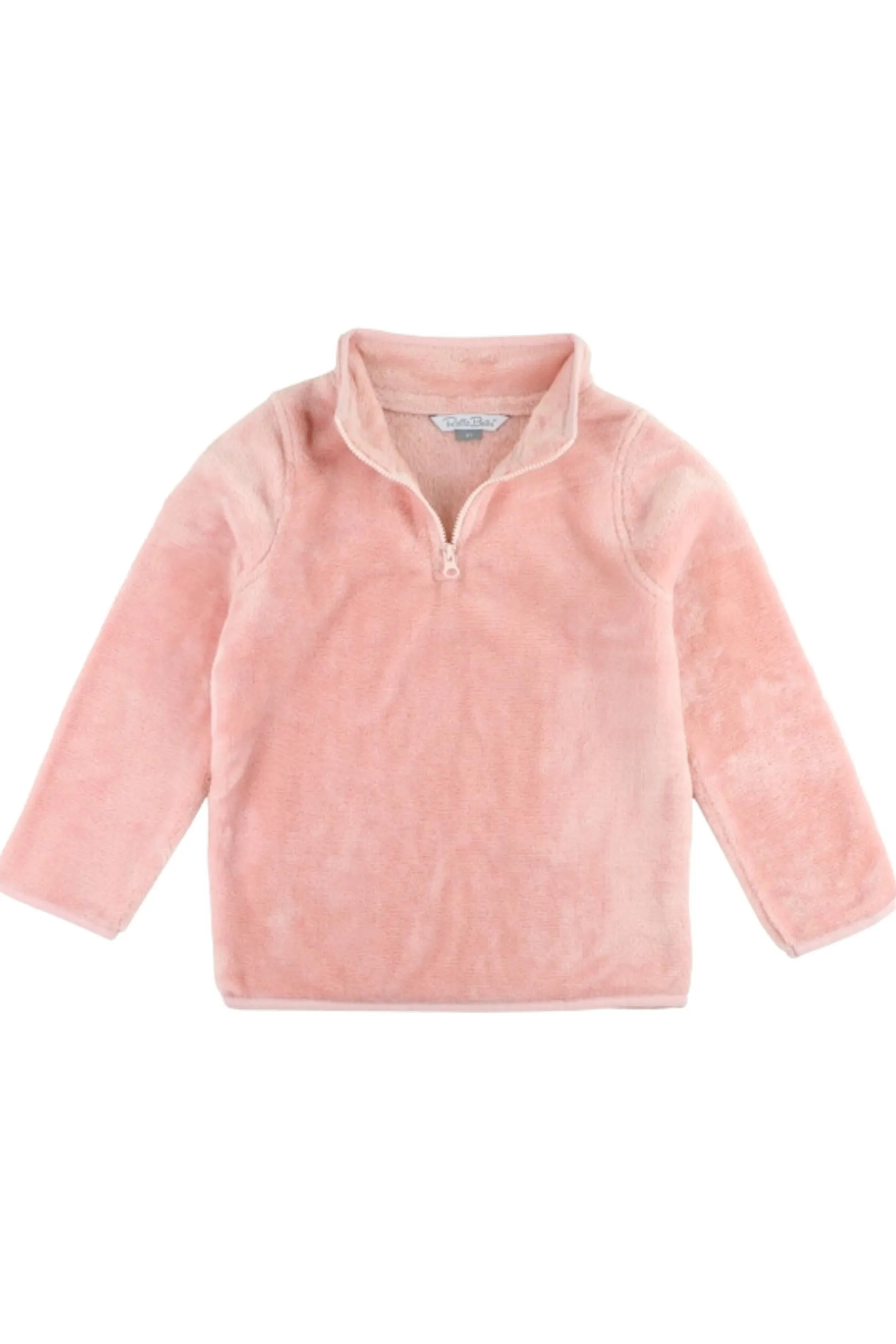 Ruffle Butts - French Rose Pink Fleece Quarter Zip Pullover