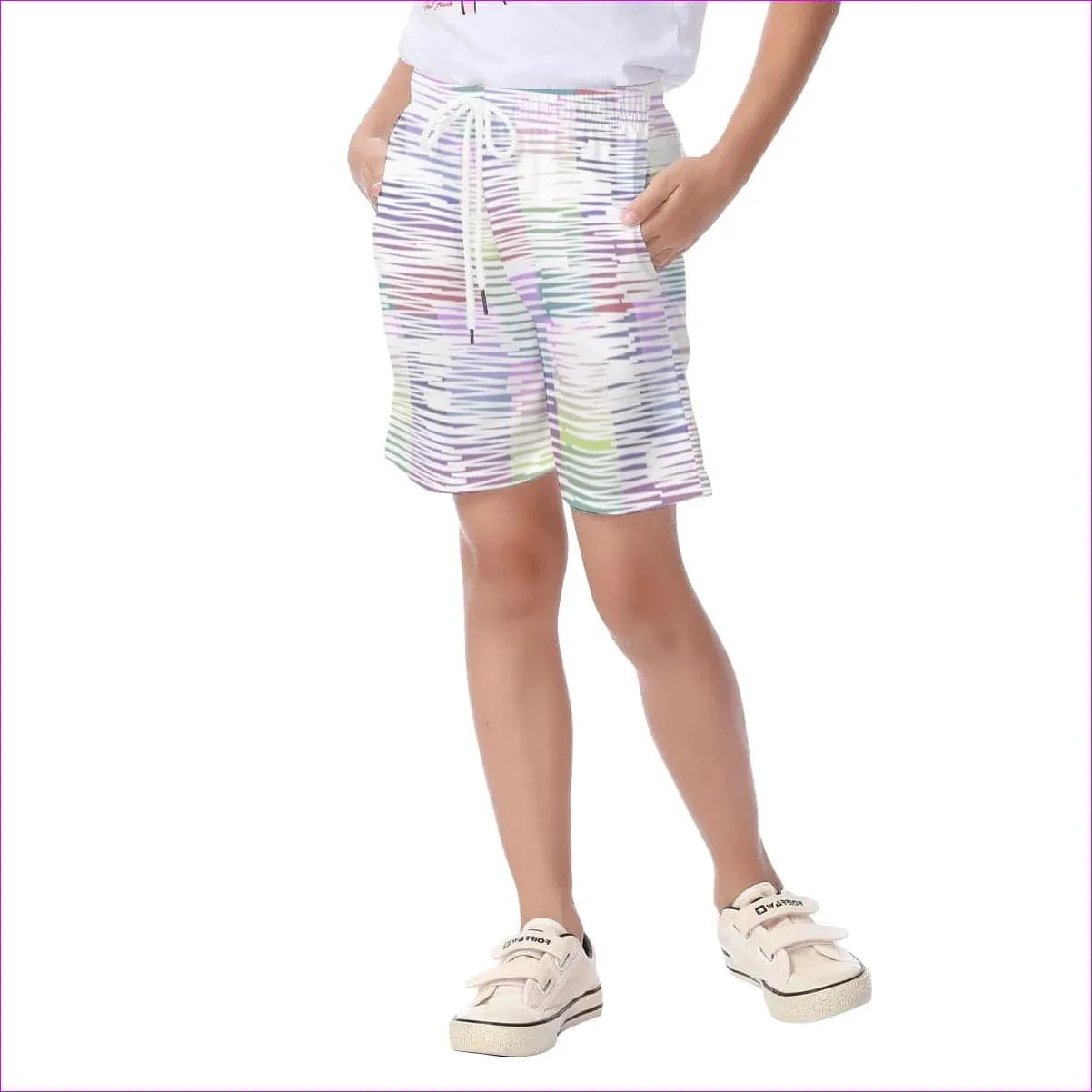 Scribbled Kids Beach Shorts