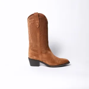 Siena Boots in Cognac Suede