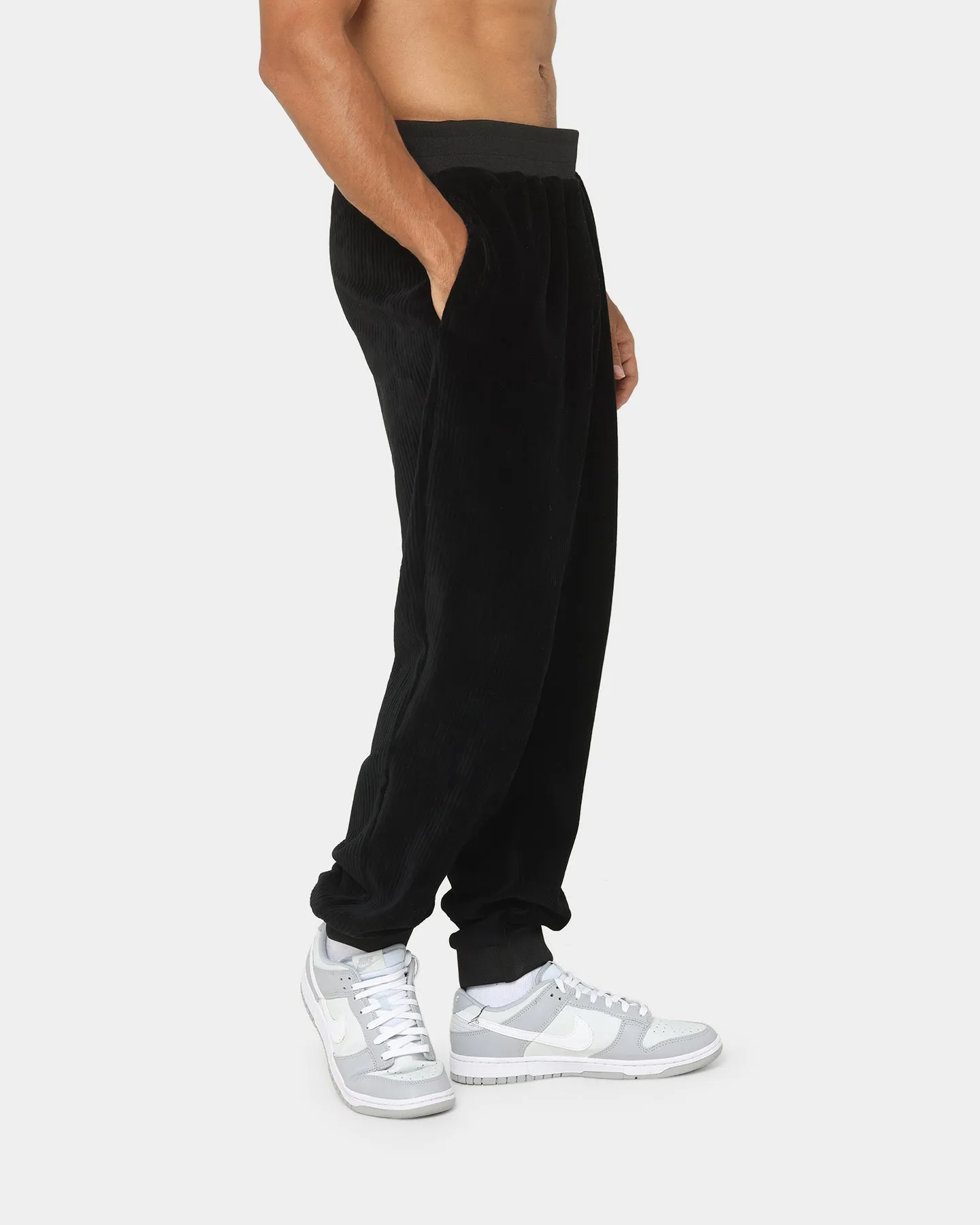 Sik Silk Corduroy Relaxed Pants Black