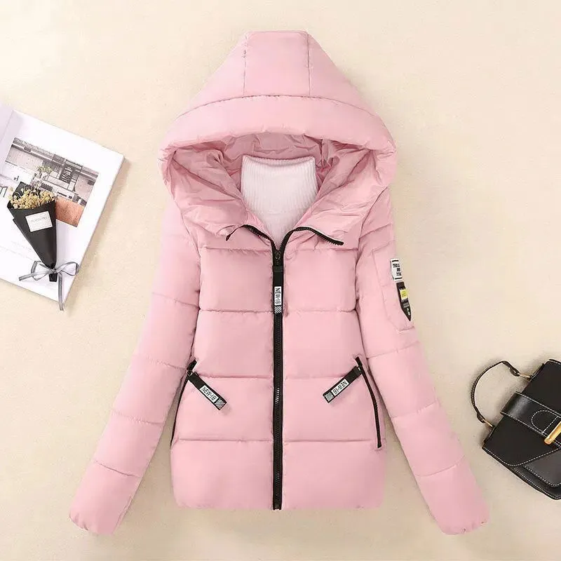 Slim Women Parkas Winter Thick Hooded Short Coats*