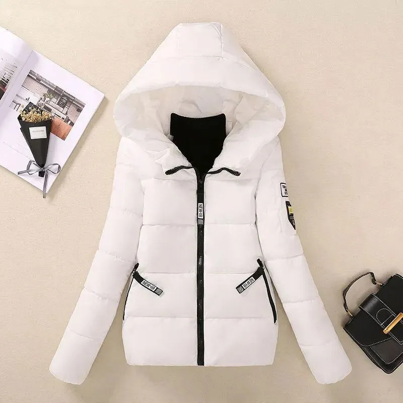 Slim Women Parkas Winter Thick Hooded Short Coats*