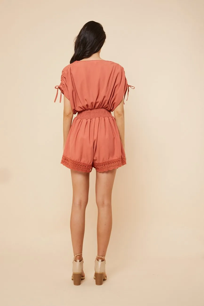 Sweet Lucy Playsuit Coral