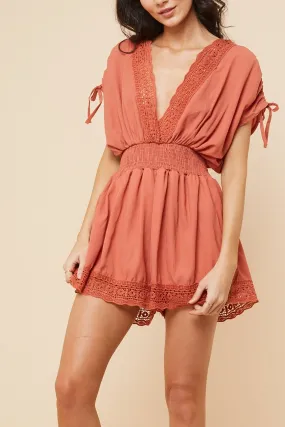 Sweet Lucy Playsuit Coral