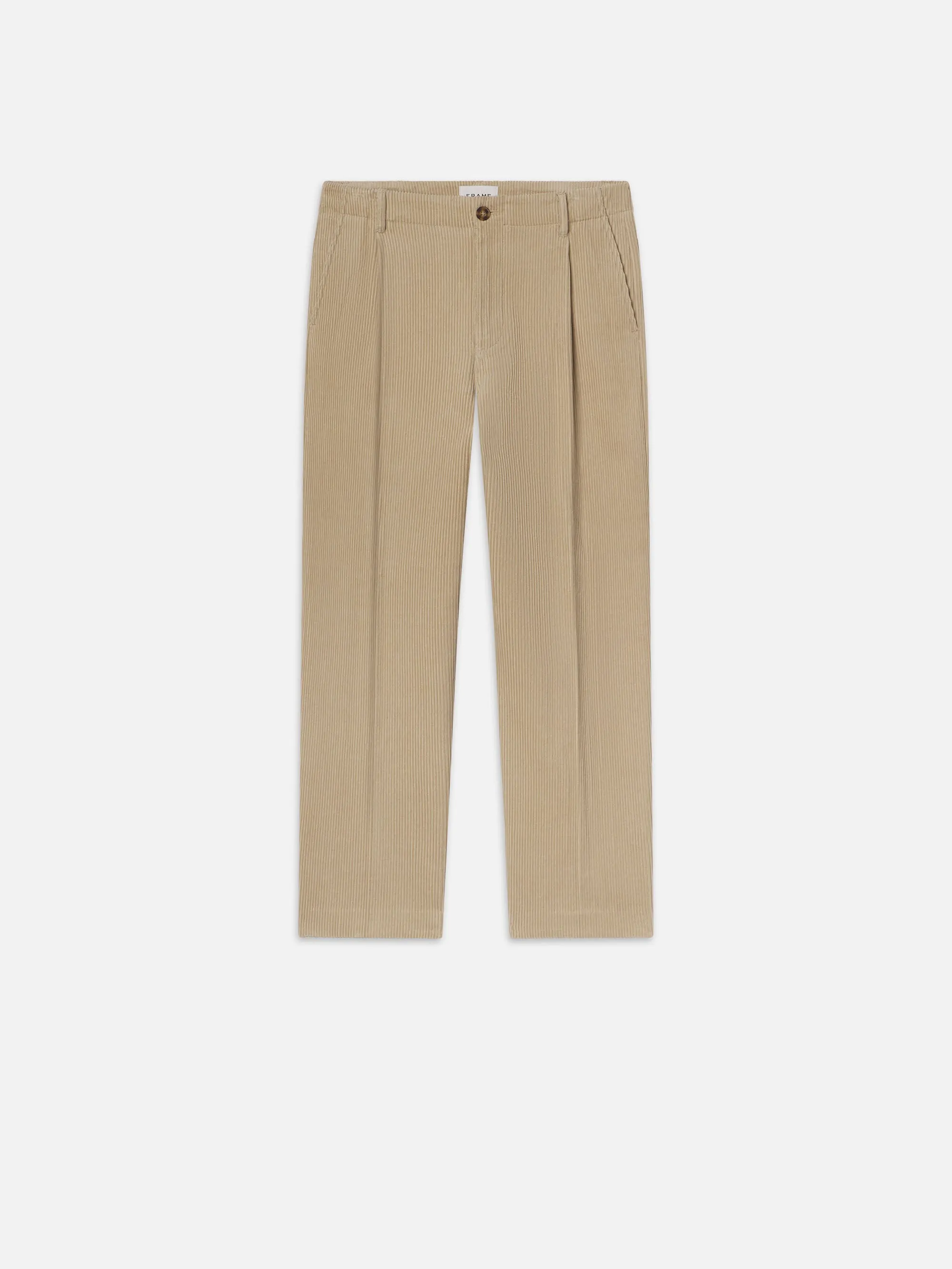 Tapered Pleated Trousers -- Dove