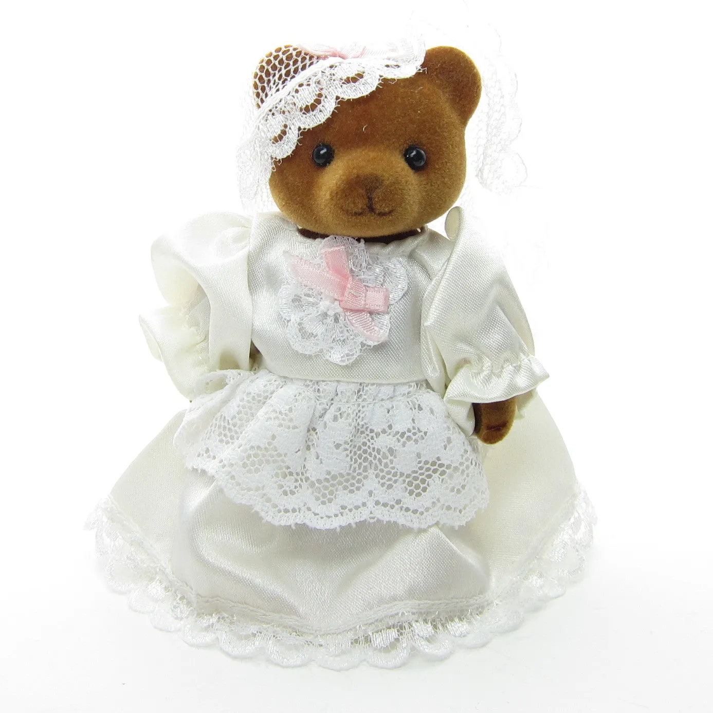 Teddy & Tammy Flocked Bride & Groom Wedding Couple Bears from Teddy Bear Story