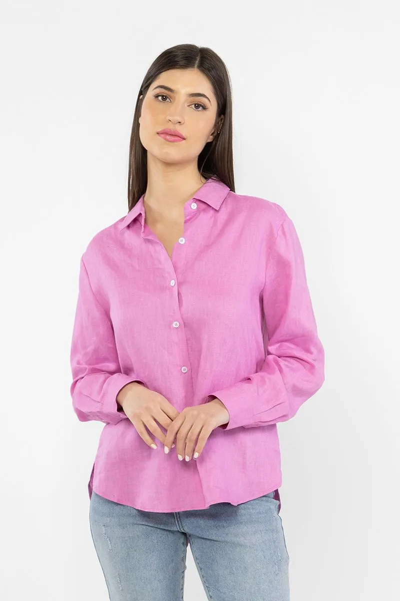 Ultimate Linen Shirt - Bubblegum