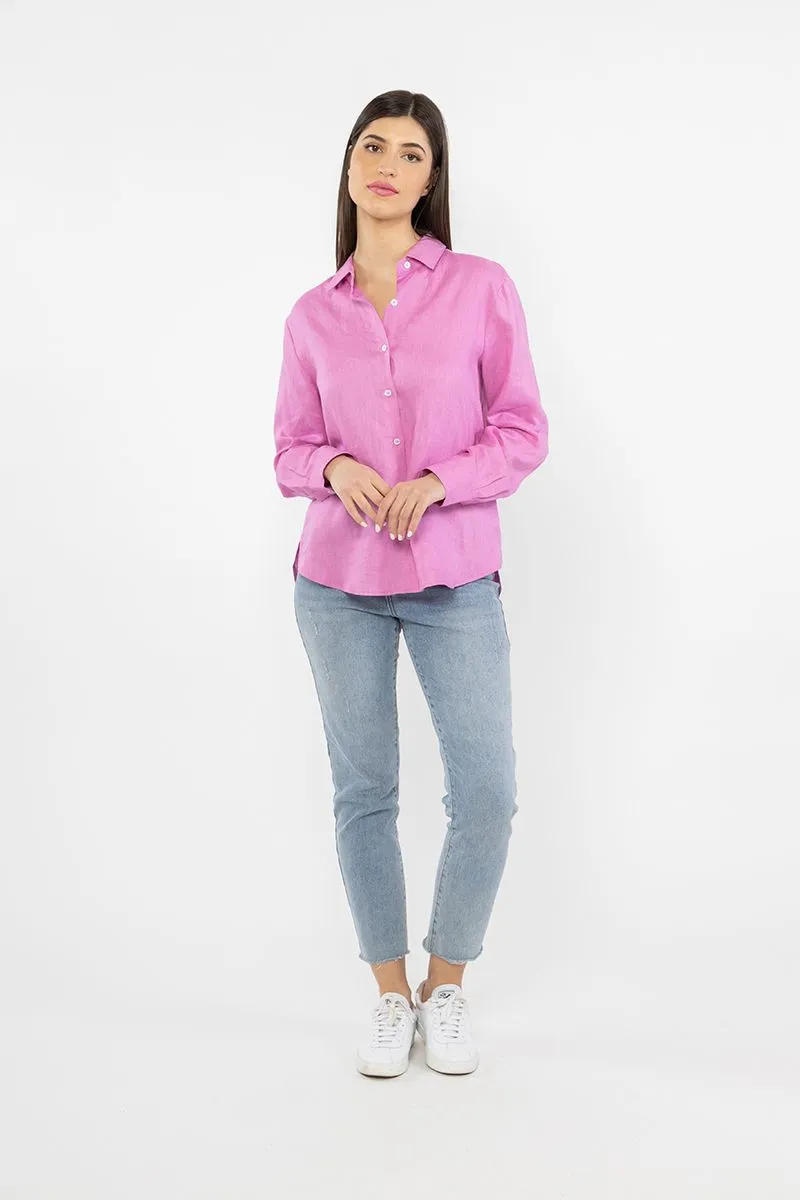 Ultimate Linen Shirt - Bubblegum