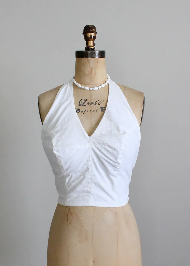 Vintage 1950s Pin up Halter Top