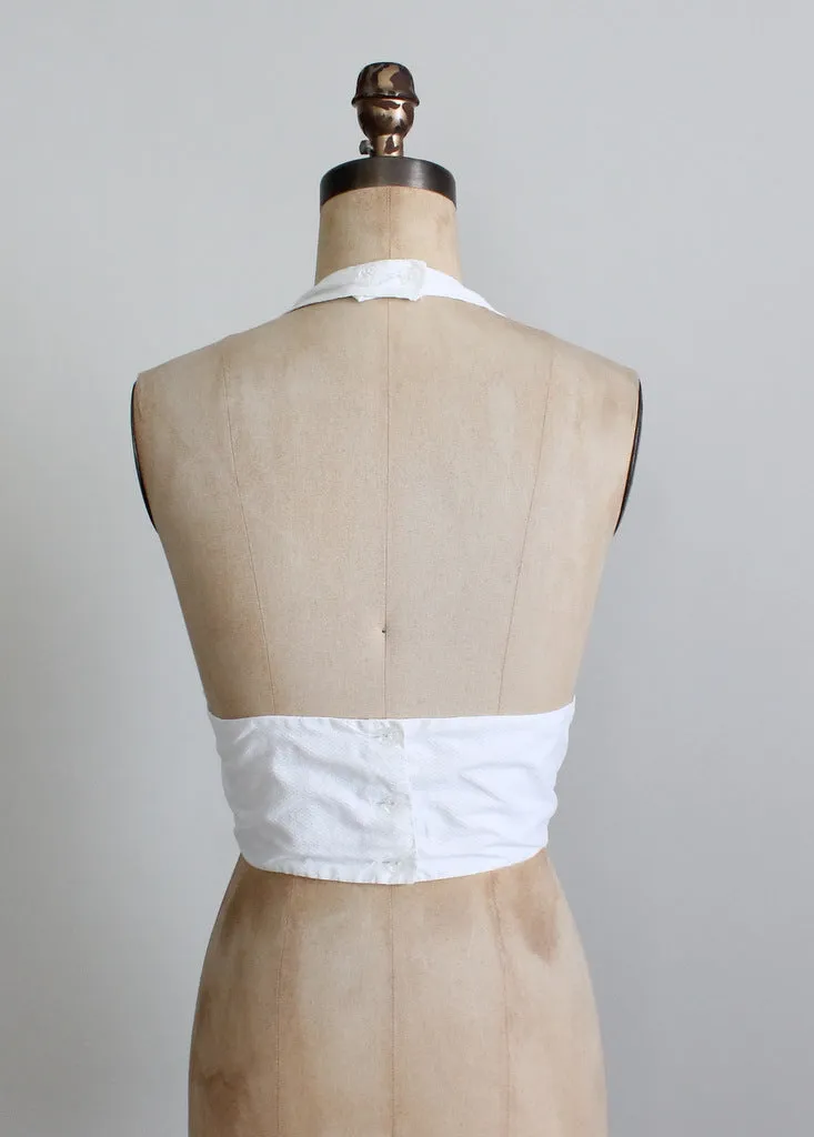 Vintage 1950s Pin up Halter Top