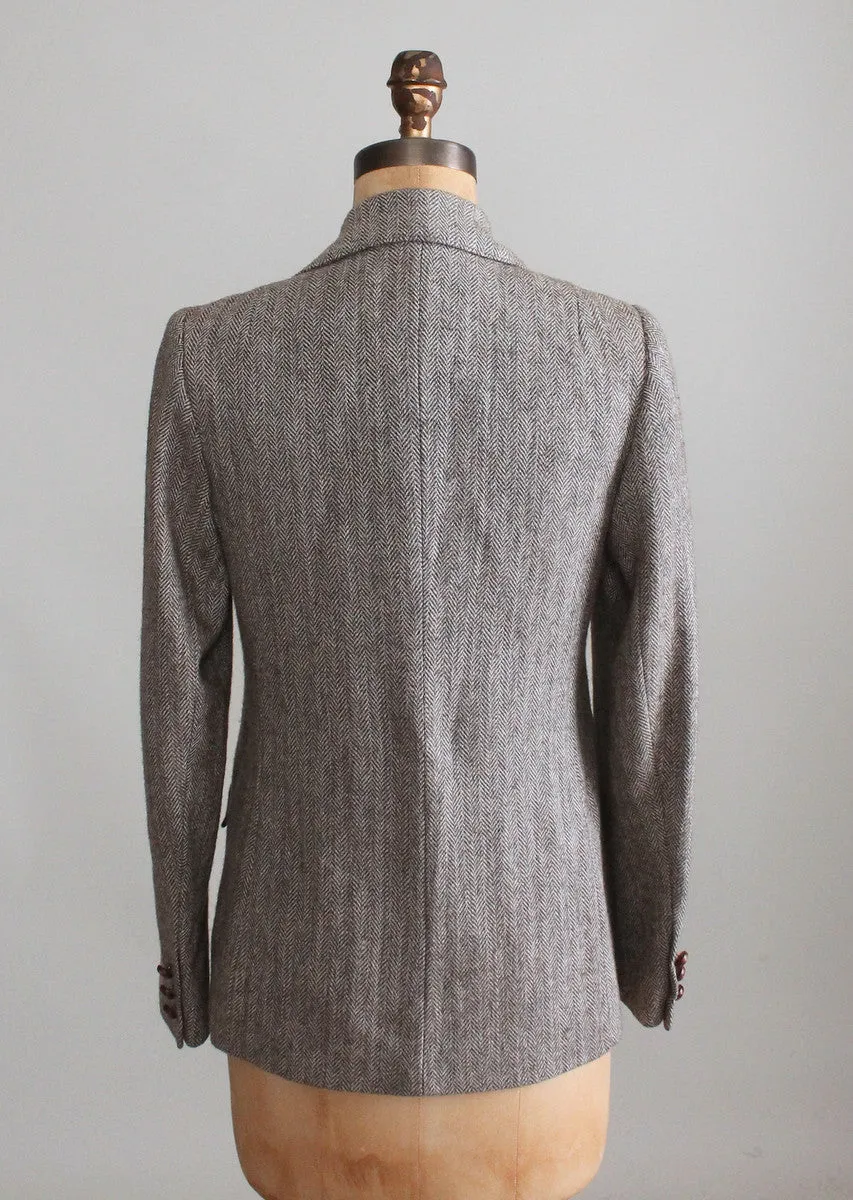 Vintage Londonderry Herringbone Tweed Jacket