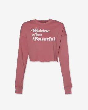 WAP Mauve Crop Crewneck