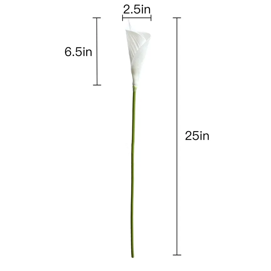 WHITE CALLA LILY STEM-SET OF 3