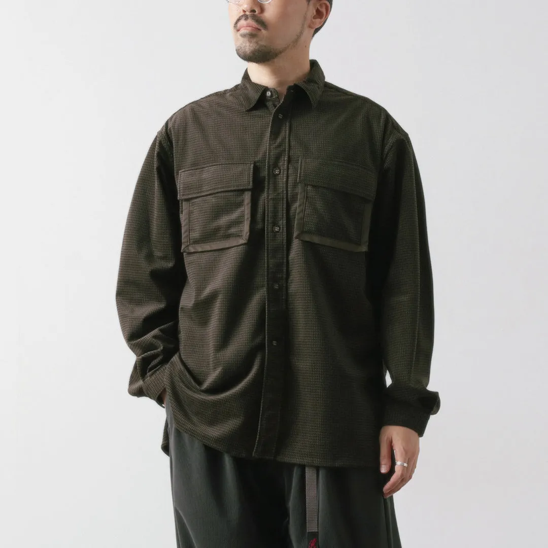 WHITE MOUNTAINEERING / Mid Gusset Sleeve Tricot Check Shirt