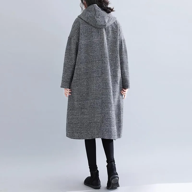 Women Plus Sizes Woolen Winter Coat