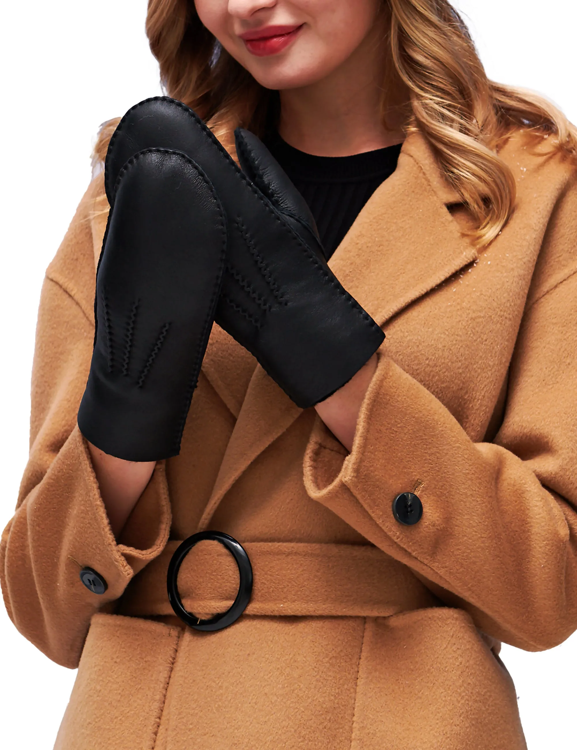 YISEVEN Women's  Winter Shearling Leather Gloves